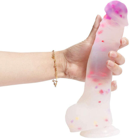 MD Large Jelly Silicone Realistic Dildo with Suction Cup