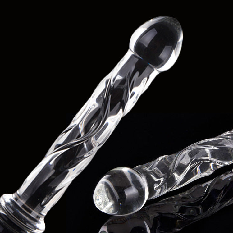 Brother Four 18cm Crystal Glass Butt Plug / Anal Beads / Thruster Dildo
