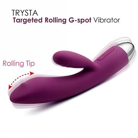 SVAKOM Trysta Rolling G-Spot Rabbit Vibrator - Rose