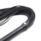 70cm Black Faux Leather Tassel Flogger - Beginner Bondage Whip