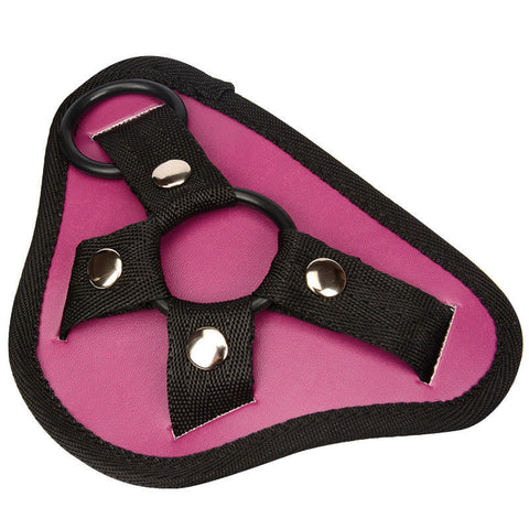 Faux Leather Lesbian Strap on Harness with Realistic Dildo