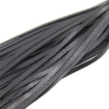 70cm Black Faux Leather Tassel Flogger - Beginner Bondage Whip