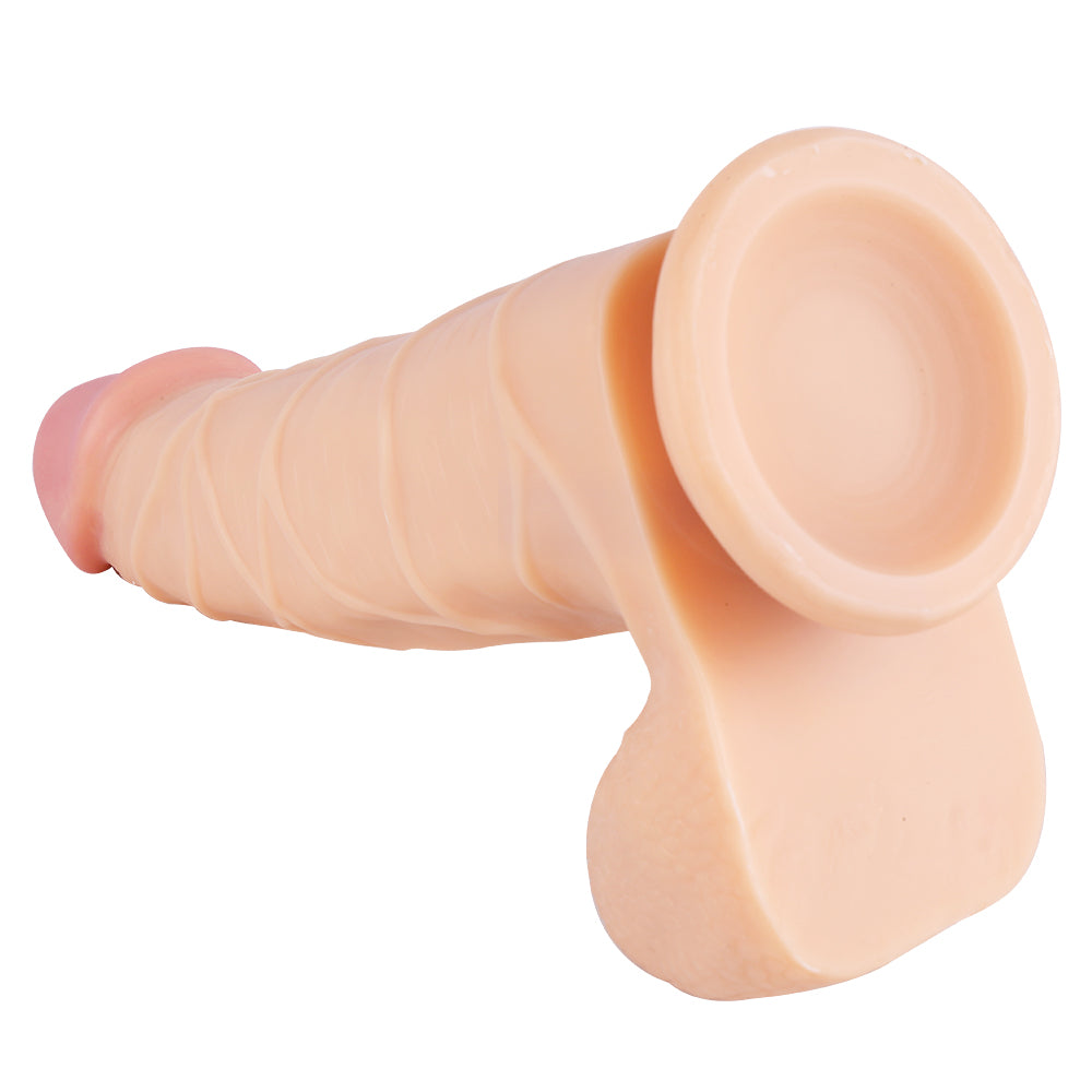 MD Dragon 14.56" Huge Realistic Dildo with Suction Cup - Flesh
