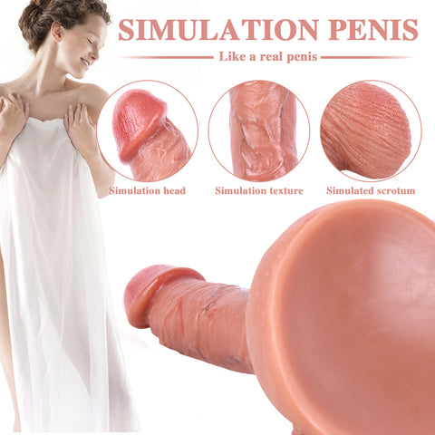MD 7.87" Super Realistic Dildo with Large Base / Bendable Edition