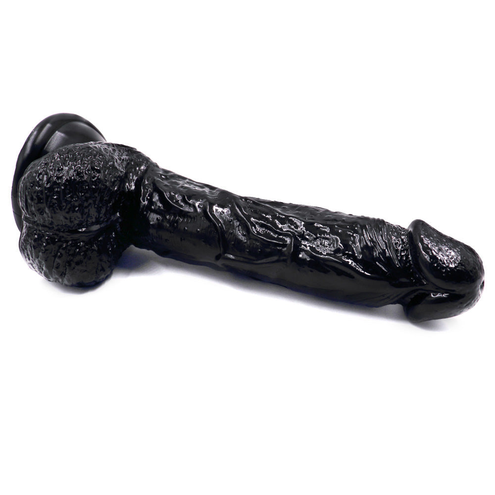 MD Crazy Dragon 8.2" Realistic Dildo with Suction Cup - Black