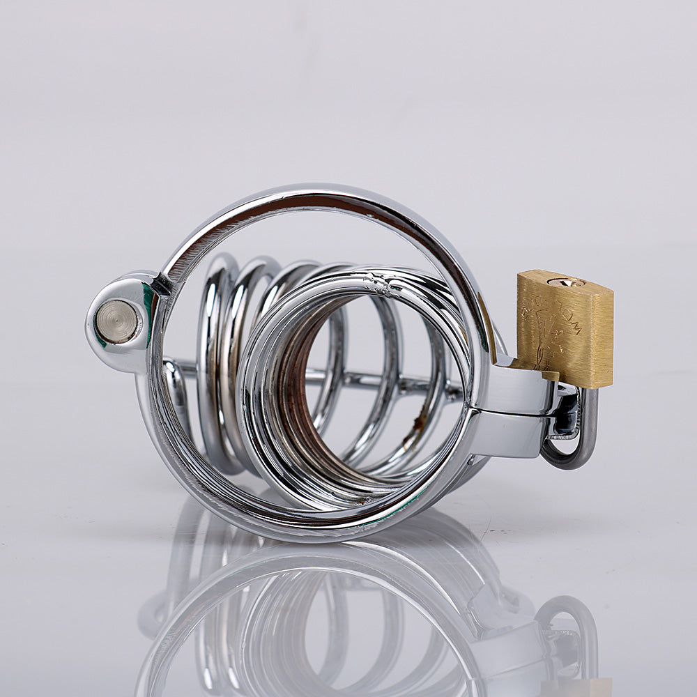 RY Metal Male Chastity Cage Penis Cage Cock Cage / 3 Ring Size