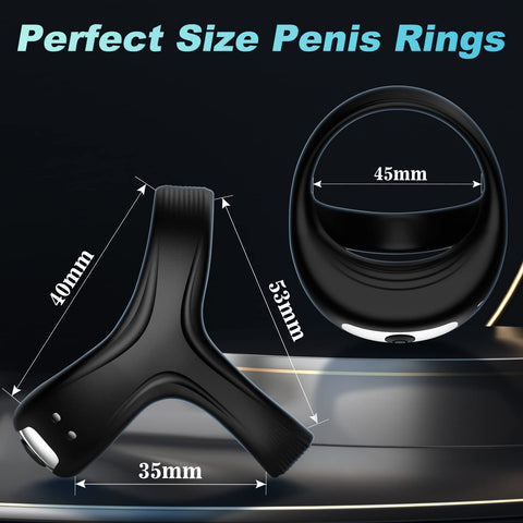 AH Silicone Triangular Vibrating Penis Ring / Couples Ring