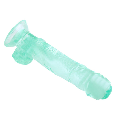 MD 20cm Foreskin Baby Crystal Realistic Dildo - Green