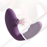 MOLE Clit Suction G-Spot Vibrator Dildo - Purple