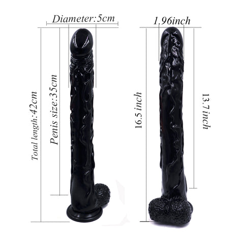 MD Hury 42cm Realistic Dildo with Suction Cup