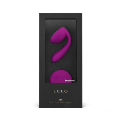 LELO Ida Premium Couples Vibrator G Spot Stimulator Remote Control Deep Rose