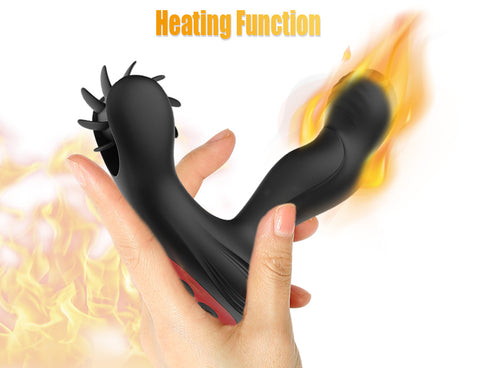 JRL Auto Heating & Rotation Licking Prostate Massager Remote Control