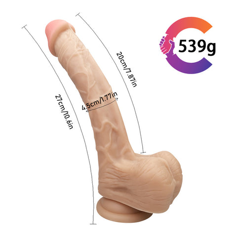 MD 10.5" Huge Realistic Veined Dildo