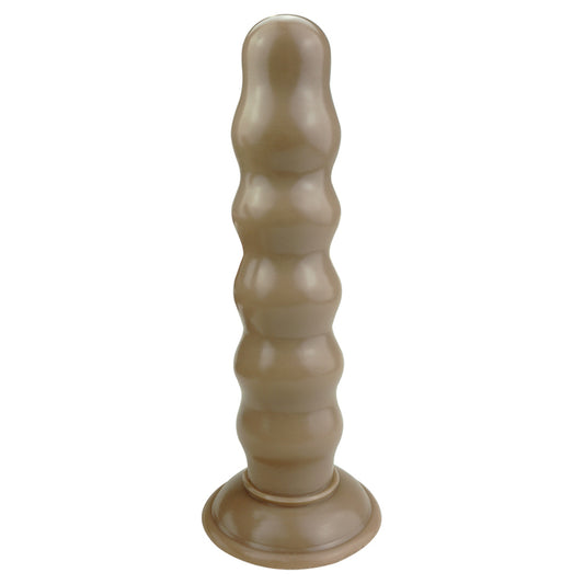 MD Super Beaded 9.05" Anal Beads Butt Plug - Brown