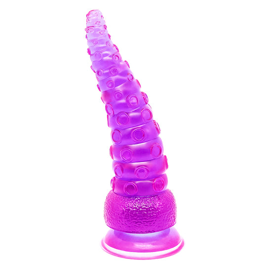 DY 8.9'' Realistic Octopus Tentacles Fantasy Dildo / Anal Plug - Purple