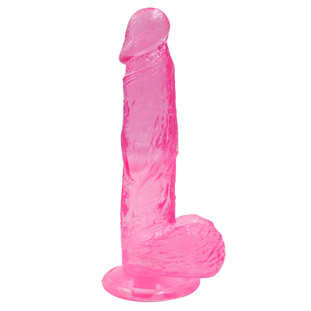 MD Crazy Dragon 8.2" Realistic Dildo with Suction Cup - Pink