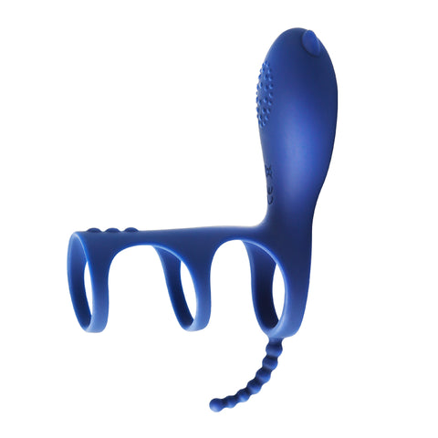 WOWYES Wolf Vibrating Cock Ring Couples Vibrator