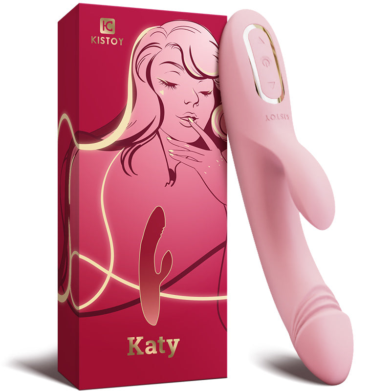 KISSTOY Katy Auto-Heating Rabbit Vibrator Dildo