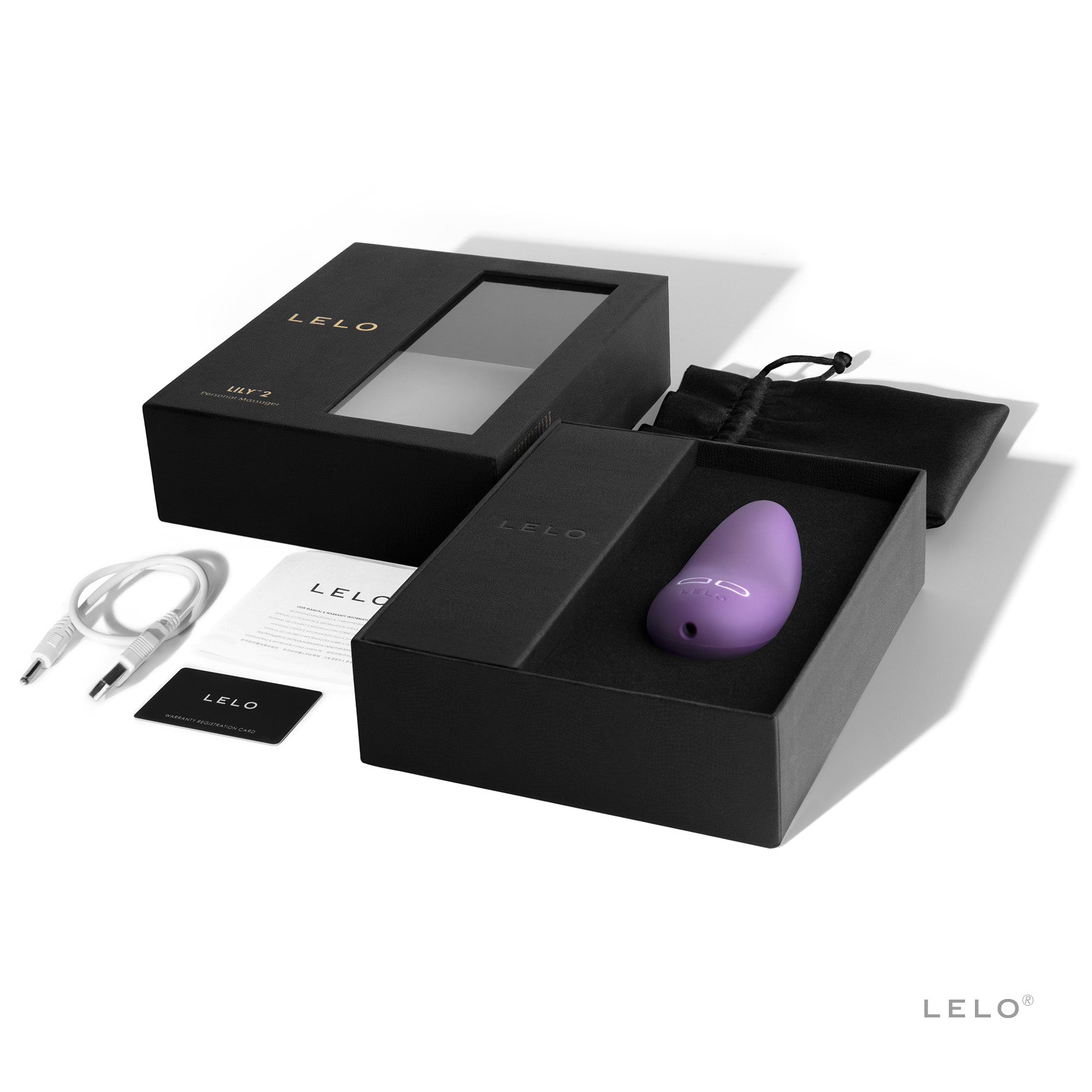Lelo Lily 2 Luxury Rechargeable Clitoral Vibrator Lavender Manuka Honey