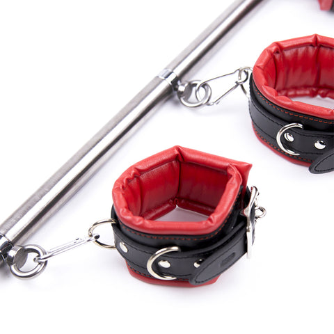 BDSM Detachable Ankle Wrist Handcuffs Bondage Restraint Spreader Bar / Leg Opener
