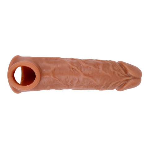 MD M3 Realistic Silicone Penis Sleeve Cock Extender / Add 1.57 inch