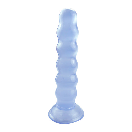 MD Super Beaded 9.5" Anal Beads Butt Plug - Blue