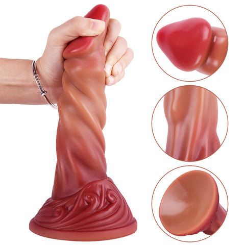 MD Snake 8.66 inch Bad Dragon Realistic Dildo - Silicone Red