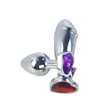 JRL 4x2 Crystal Jewelled Stainless Steel Deformable Anal Plug Kit