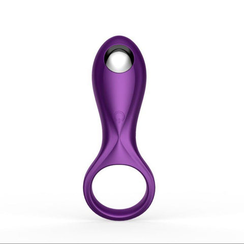 MRMAN Vibrating Penis Ring Couples Ring USB Rechargeable - Purple