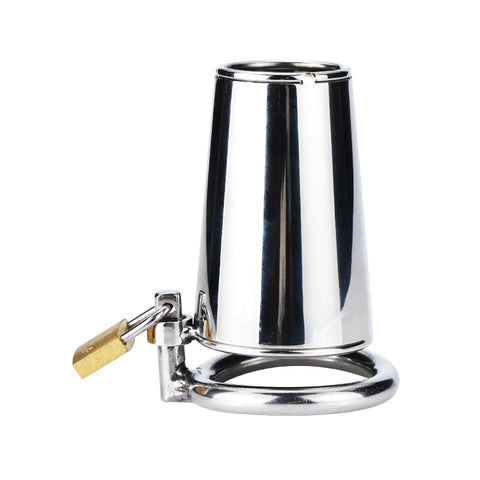 RY Metal Male Chastity Cage Penis Cage Cock Cage Bottle Edition / 3 Ring Size
