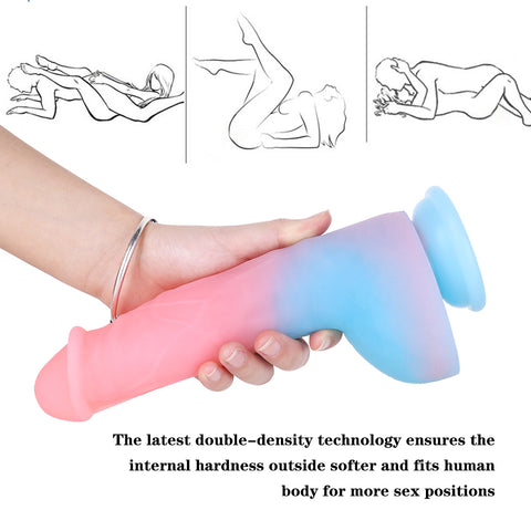 MD 9.05" Big Leopard Luminous Fantasy Realistic Dildo