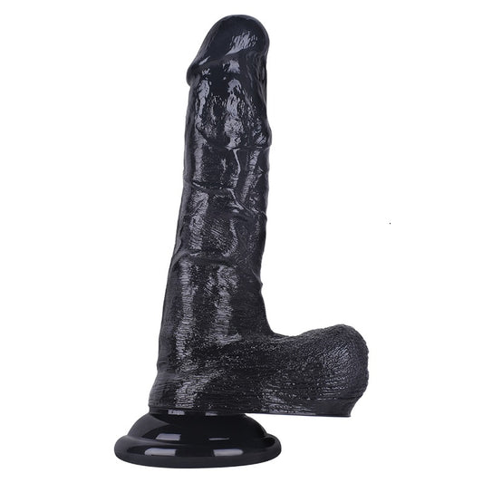 MD 8.66" Super Realistic Dildo with Suction Cup - Black