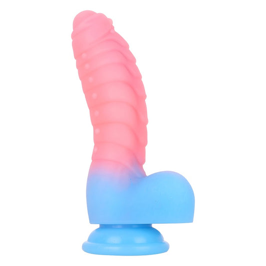 MD 7.08" Caterpillar Luminous Fantasy Realistic Dildo