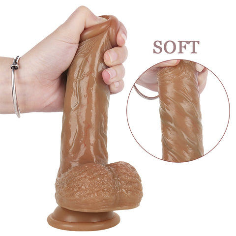 MD 7.48" Realistic Silicone Dildo with Suction Cup