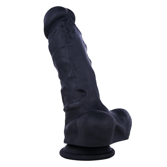 MD 8.86" Mustang Silicone Thick Realistic Dildo - Black