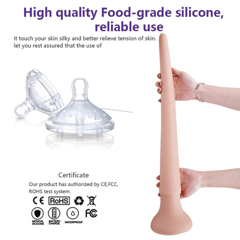 MD Keel Extremely Long Anal Snake Anal Plug - Silicone Colon Snake - 4 Size 30cm-60cm
