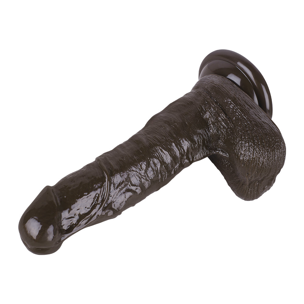MD 8.66" Super Realistic Dildo with Suction Cup - Coffee