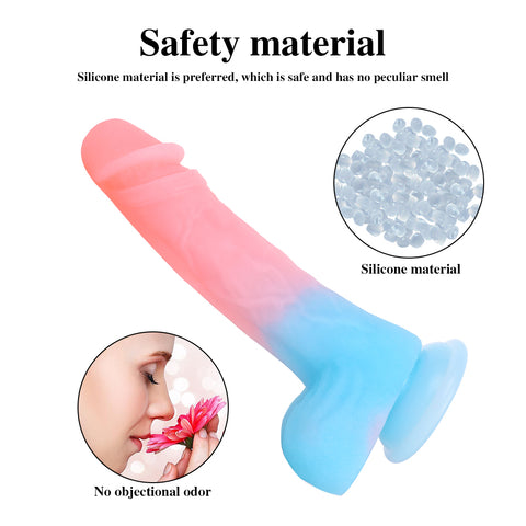 MD 8.27" Makiba Luminous Realistic Fantasy Dildo