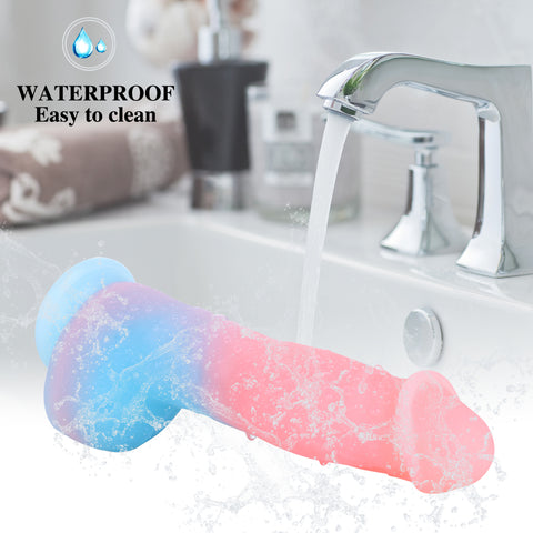 MD 9.05" Big Leopard Luminous Fantasy Realistic Dildo