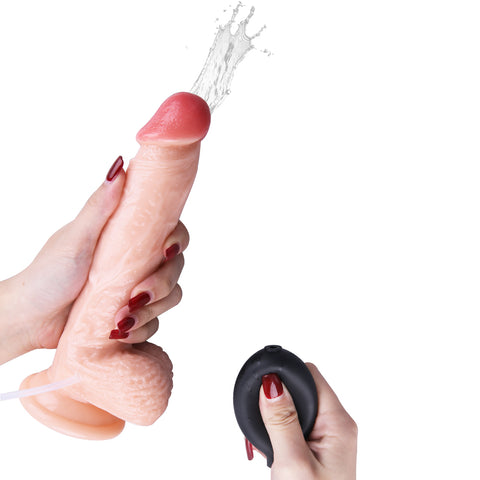 MD Cuty Squirting Dildo with Suction Cup - Flesh