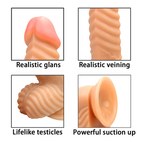MD Honor Threaded Realistic Dildo with Suction Cup
