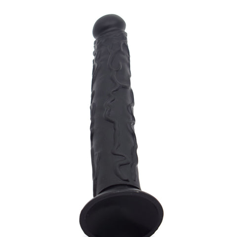 DY 34cm Extra Large Realistic Dildo with Suction Cup- Black