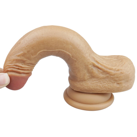 MD Breaking Silicone Realistic Dildo- Brown