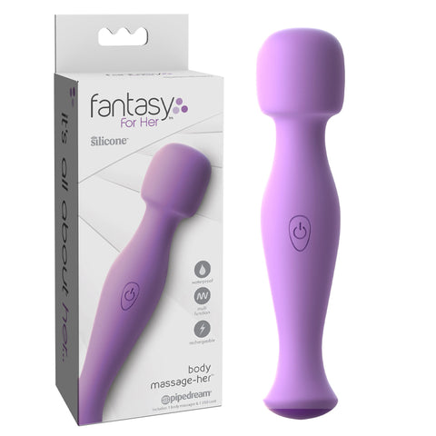 Fantasy For Her Body Massage-Her Silicone Wand Vibrator