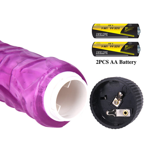 MD 8.46'' Realistic Dildo Vibrator - Purple