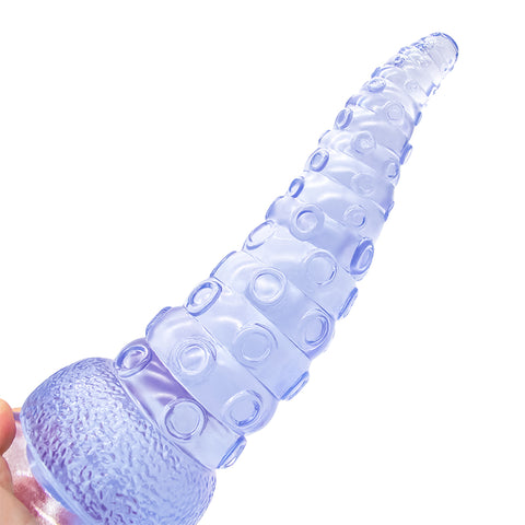 DY 8.9'' Realistic Octopus Tentacles Fantasy Dildo / Anal Plug - Blue