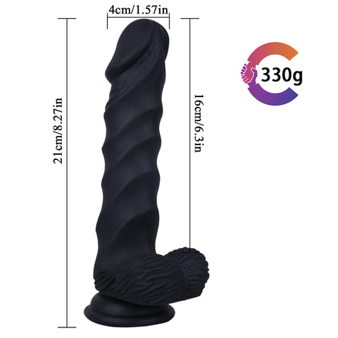 MD 21cm Thread Sward Realistic Silicone Dildo