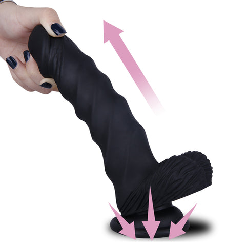 MD 21cm Thread Sward Realistic Silicone Dildo