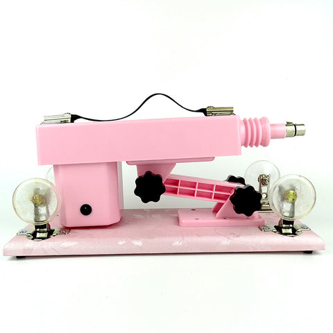 A6 Sex Machine Kit with Realistic Dildo and Extension Pole - Pink