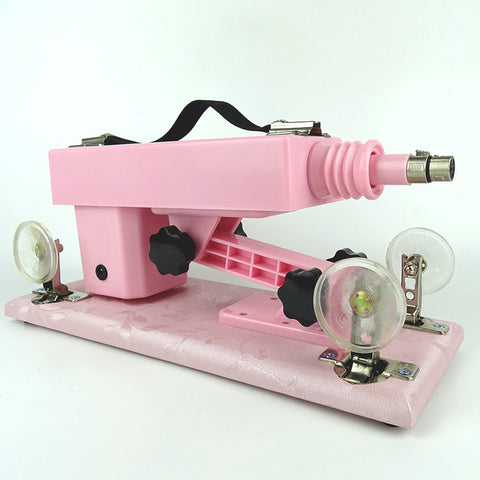 A6 Sex Machine Kit with Realistic Dildo and Extension Pole - Pink
